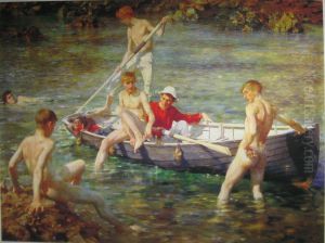 Ruby, Gold and Malachite, 1902 by Henry Scott Tuke