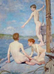 The Bathers, 1889 by Henry Scott Tuke