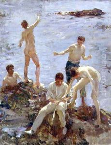 Boys Bathing, 1907 by Henry Scott Tuke