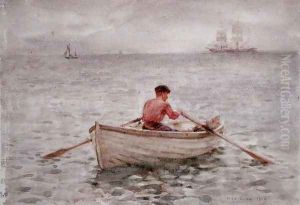 The Waterman and His Boat, 1921 by Henry Scott Tuke