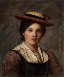 Tiroler Dirndl Mit Strohhut