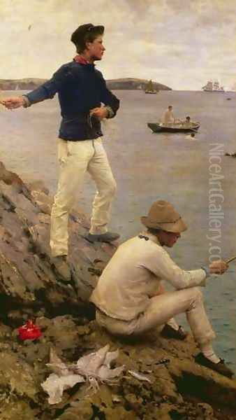Fisher Boys, Falmouth, 1885 - view 1