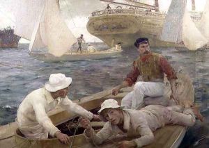 The Run Home, 1902 by Henry Scott Tuke