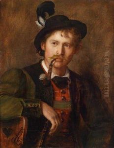 Portrait Eines Jungen Tirolers