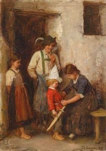 Der Kleine Soldat by Franz Von Defregger