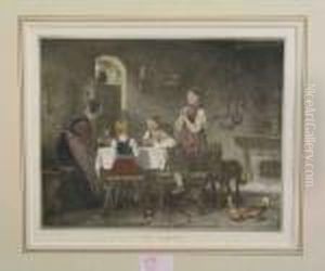 Das Tischgebet by Franz Von Defregger