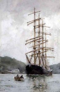 The Ponape off King Harry Ferry, 1914