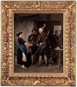 Der Abschied Der Jager by Franz Von Defregger