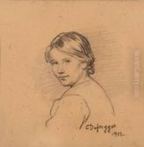 "madchenbildnis" Unten Rechts Signiert Und Datiert: Defregger 1913 - view 1