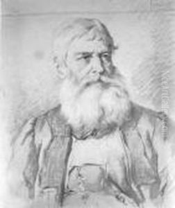 Portrait Eines Bartigen Mannes by Franz Von Defregger