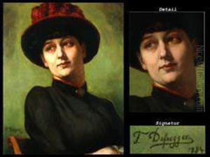Dame Mit Hut by Franz Von Defregger