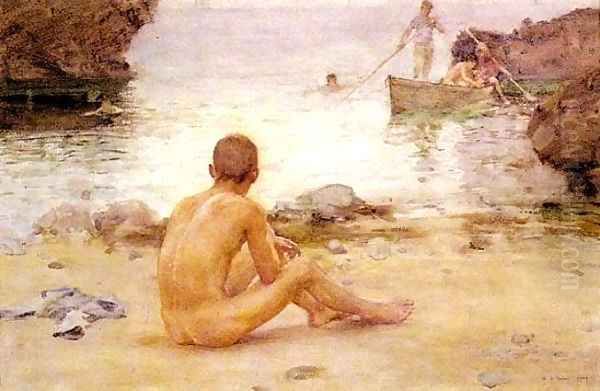 Seated Nude on a Beach 1900 - view 1