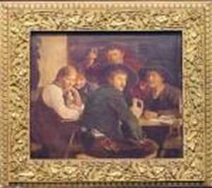Tavern Interior by Franz Von Defregger