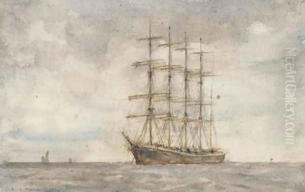 A windjammer lying at anchor 2 - view 1