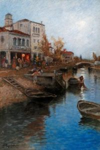 Kvallsljus Over Lagunen by Wilhelm von Gegerfelt