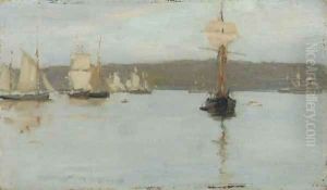 Schooners at Falmouth by Henry Scott Tuke