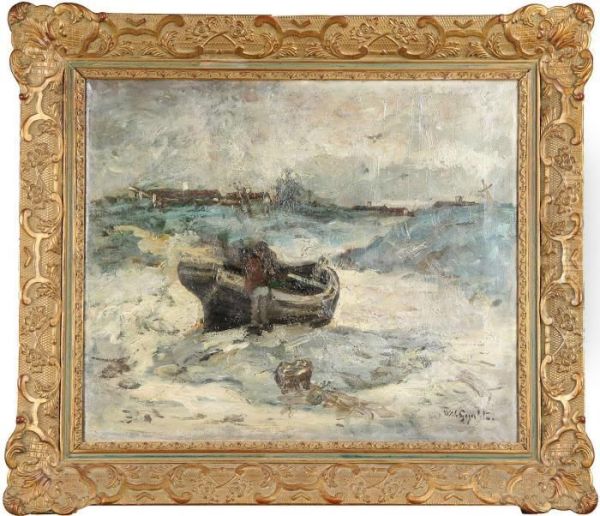 Kustbild, Signerad W Von Gegerfelt - view 1