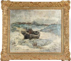 Kustbild, Signerad W Von Gegerfelt by Wilhelm von Gegerfelt