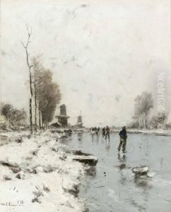 Skridskoakare by Wilhelm von Gegerfelt