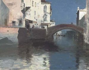 A Venetian Backwater At Dusk A Venetian Backwater At Dusk