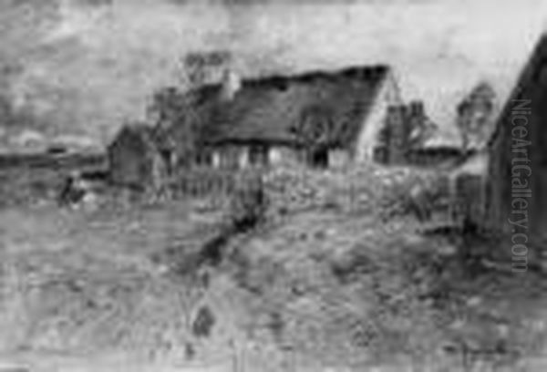 Schwedische Landschaft Mit Bauernhaus. - view 1