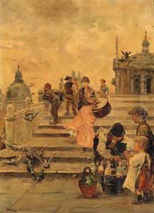 Riva Degli Schiavoni by Wilhelm von Gegerfelt