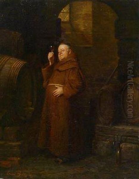 Monk At The Wine Tasting - view 1