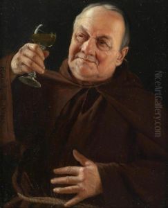 A Good Drop by Eduard Von Grutzner