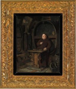 La Degustazione Del Vino by Eduard Von Grutzner