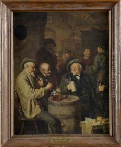 Old Munich Tavern by Eduard Von Grutzner