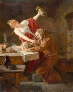 The Temptation Of Saint Anthony by Eduard Von Grutzner