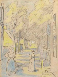 Village street, Domburg by Jan Toorop