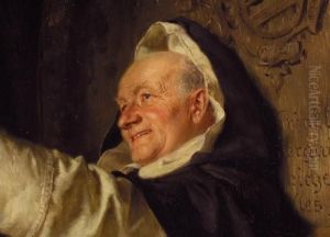 Zisterziensermonch Bei Der Brotzeit