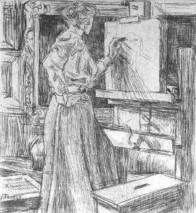 In 't atelierUntitled by Jan Toorop
