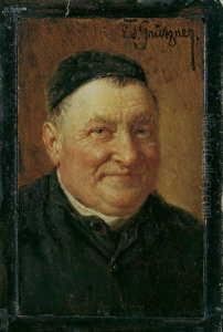 Ein Geistlicher Herr. by Eduard Von Grutzner