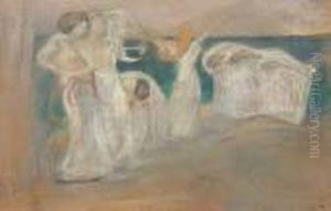Tanz Am Strand (buhnenbild) by Ludwig Von Hofmann