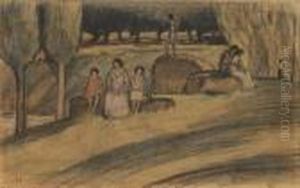 Landliche Szene by Ludwig Von Hofmann