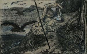 Der Erschlagene Riese by Ludwig Von Hofmann