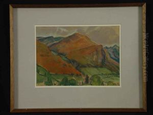 Berglandschaft by Ludwig Von Hofmann