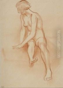 2 Bll.: Aktdarstellungen. by Ludwig Von Hofmann