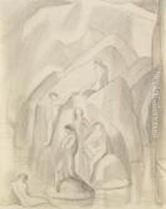 Badende by Ludwig Von Hofmann