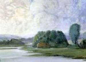 Sommerliche Flusslandschaft