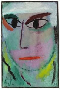 "mystischer Kopf: Sphinx" by Alexei Jawlensky