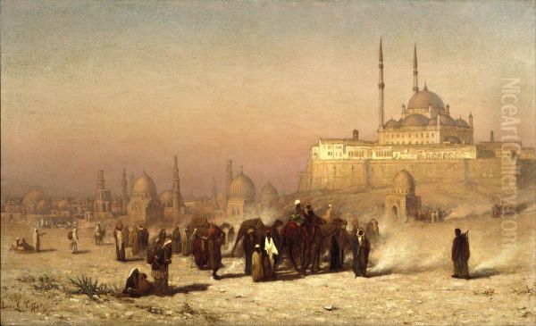 On the Way between Old and New Cairo, Citadel Mosque of Mohammed Ali, and Tombs of the Mamelukes - view 1