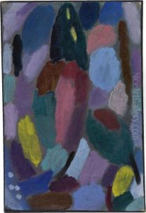 Variation: Tulpenfeld (variation: Field Of Tulips) by Alexei Jawlensky