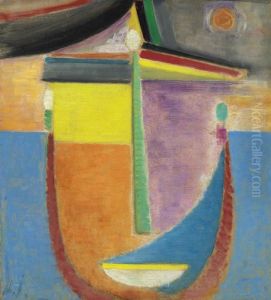 Abstrakter Kopf: Komposition by Alexei Jawlensky