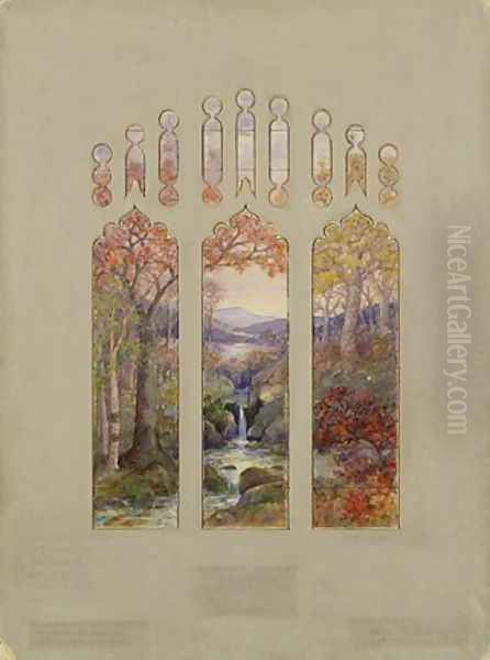 Design for Autumn Landscape Window - view 1