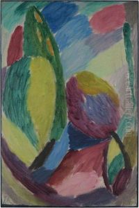 Grosse Variation: Gruner Schimmer (large Variation: Greenglimmer) by Alexei Jawlensky