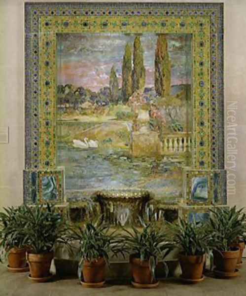 Garden Landscape and Fountain - view 1