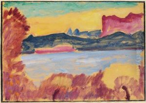 Landschaft Genfer See by Alexei Jawlensky